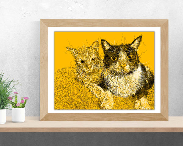 Custom-Made Pet Portrait (Digital Portrait)