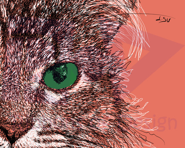 Custom-Made Pet Portrait (Digital Portrait)