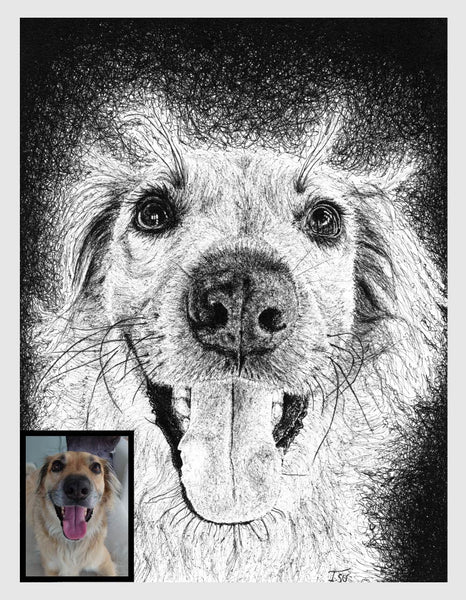 Custom-Made Pet Portrait (Physical Product)