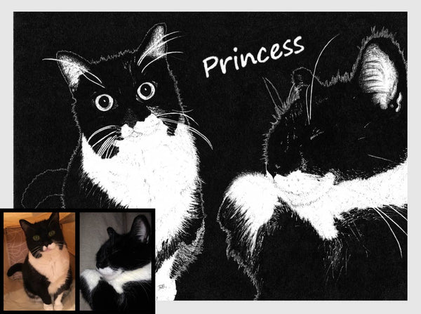 Custom-Made Pet Portrait (Physical Product)