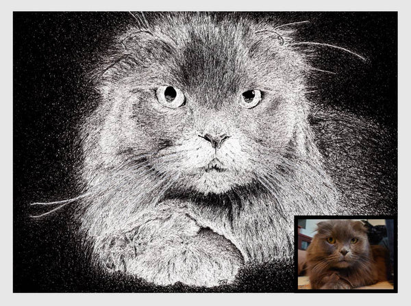 Custom-Made Pet Portrait (Physical Product)