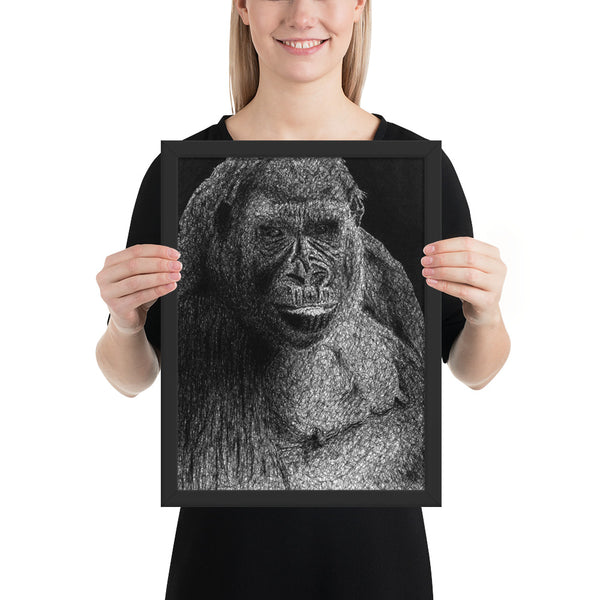 Cross River Gorilla Art Print