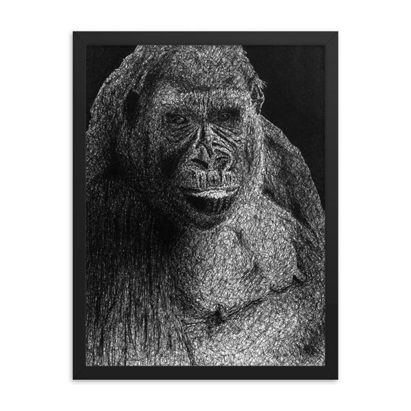 Cross River Gorilla Art Print