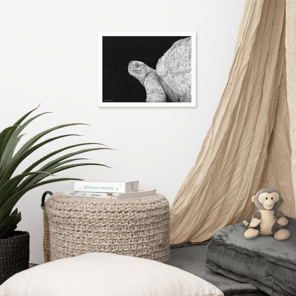 Giant Tortoise Art Print