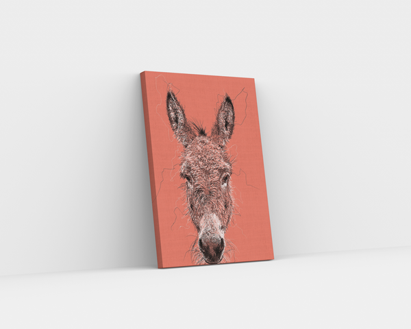 Donkey Drawing Digital Art Print