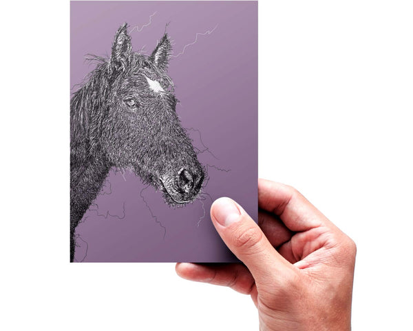 Horse Drawing Digital Art Print