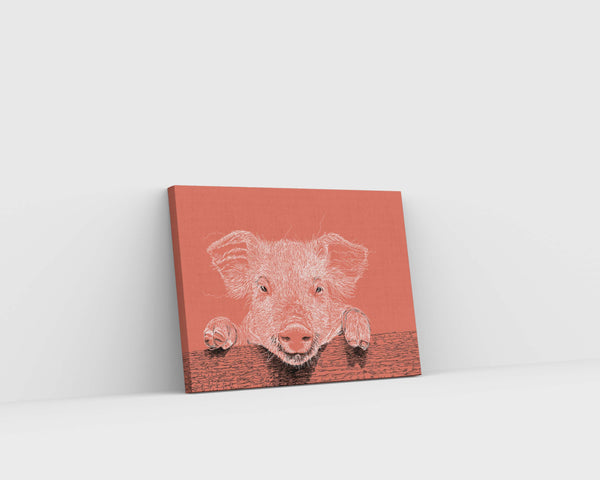 Piglet Drawing Digital Art Print