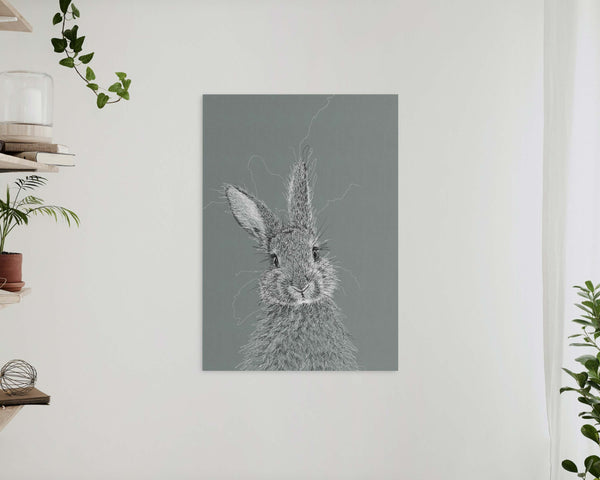 Bunny Drawing Digital Art Print