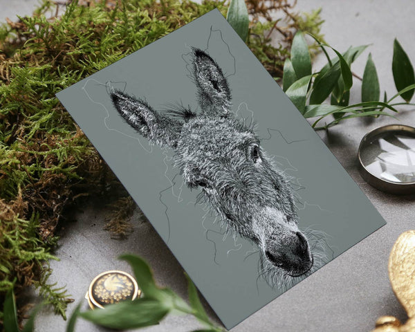 Donkey Drawing Digital Art Print