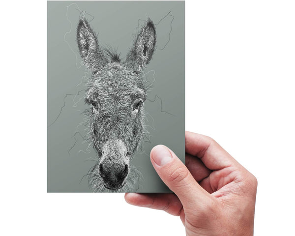 Donkey Drawing Digital Art Print