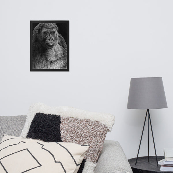 Cross River Gorilla Art Print