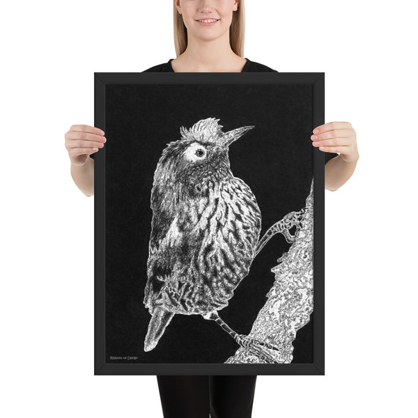 Akohekohe Bird Art Print