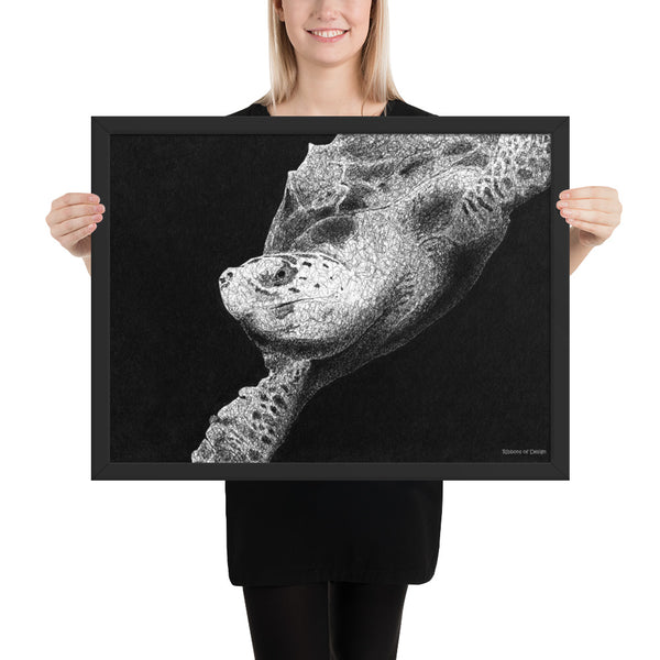 Hawksbill Turtle Art Print