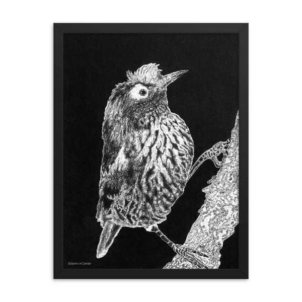 Akohekohe Bird Art Print