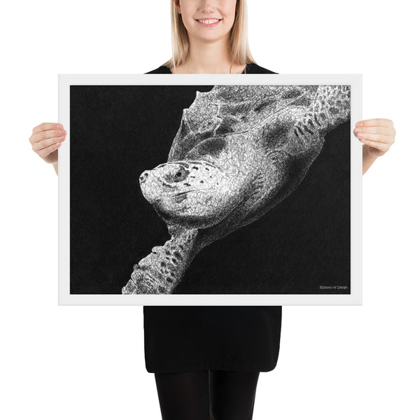 Hawksbill Turtle Art Print