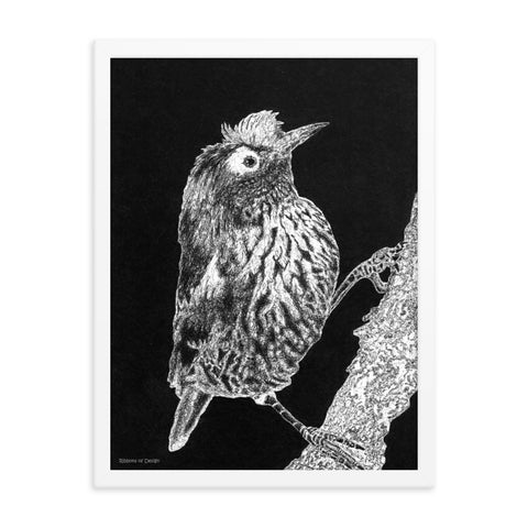 Akohekohe Bird Art Print