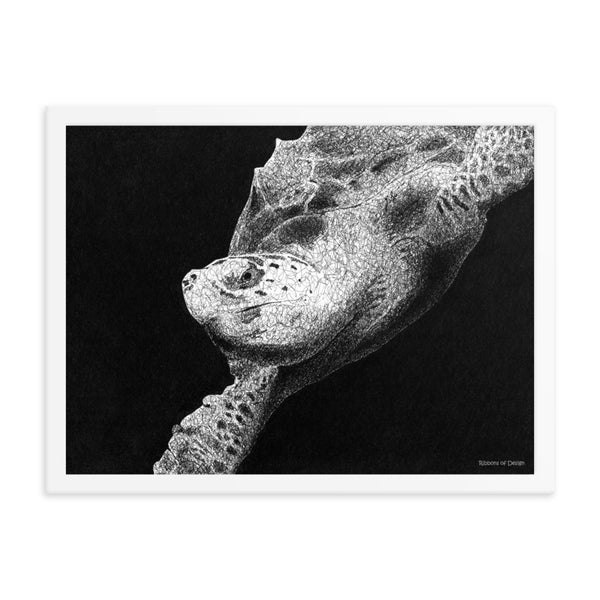 Hawksbill Turtle Art Print